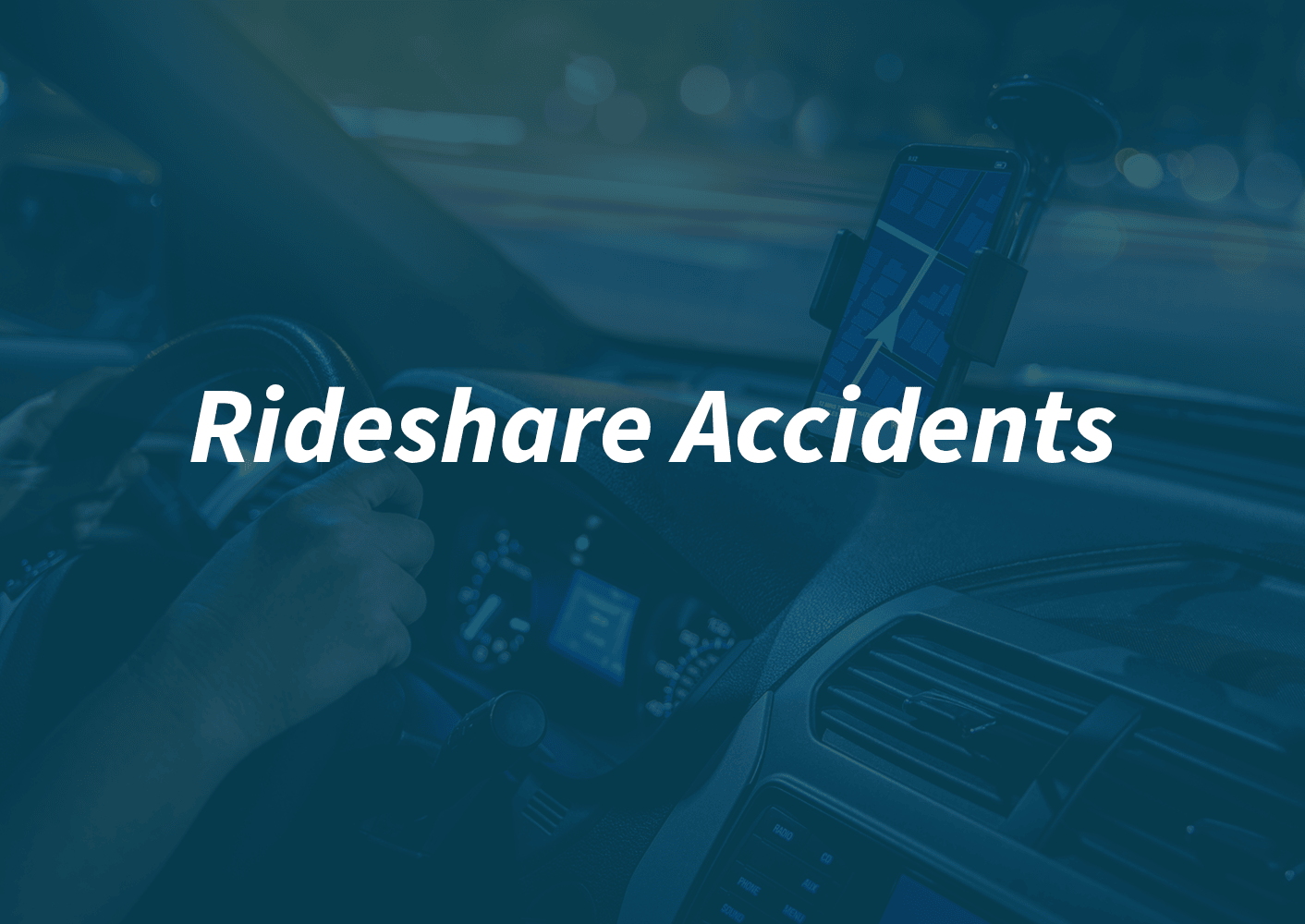 Rideshare Accident, Uber Accident, Lyft Accident